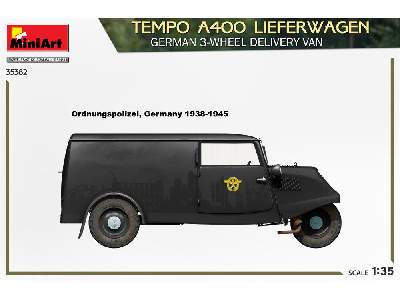 Tempo A400 Lieferwagen. German 3-wheel Delivery Van - zdjęcie 4