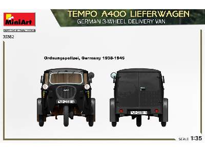 Tempo A400 Lieferwagen. German 3-wheel Delivery Van - zdjęcie 5