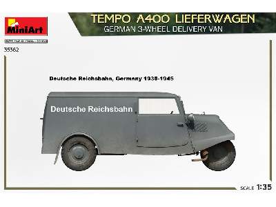 Tempo A400 Lieferwagen. German 3-wheel Delivery Van - zdjęcie 6