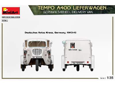 Tempo A400 Lieferwagen. German 3-wheel Delivery Van - zdjęcie 9