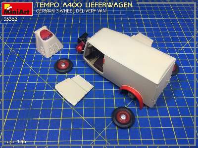 Tempo A400 Lieferwagen. German 3-wheel Delivery Van - zdjęcie 36