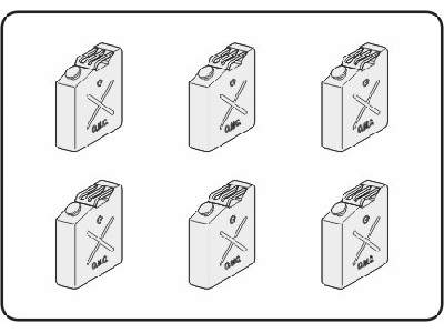 US fuel can WW II (6.pcs) - zdjęcie 1