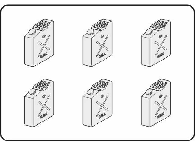 US fuel can WW II (6.pcs) - zdjęcie 1