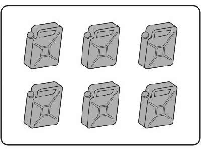 German fuel can WW II (6.pcs) - zdjęcie 1