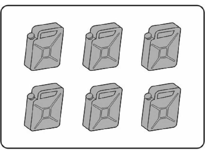 German fuel can WW II (6.pcs) - zdjęcie 1