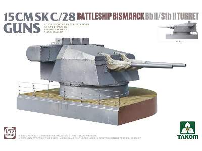Wieża pancernika Bismarck Bb II/Stb II - działa 15 cm Sk C/28 - zdjęcie 1