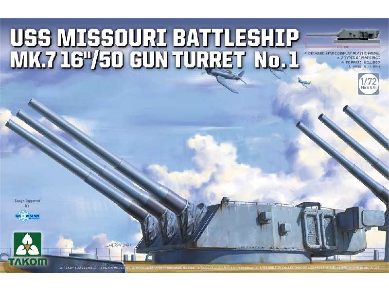 Główna wieża artyleryjska pancernika Missouri Mk.7 16"/50 - zdjęcie 1 Główna wieża artyleryjska pancernika Missouri Mk.7 16"/50 - zdjęcie 1