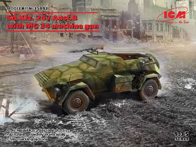 Sd.Kfz. 247 Ausf.B With Mg 34 Machine Gun - zdjęcie 1 Sd.Kfz. 247 Ausf.B With Mg 34 Machine Gun - zdjęcie 1