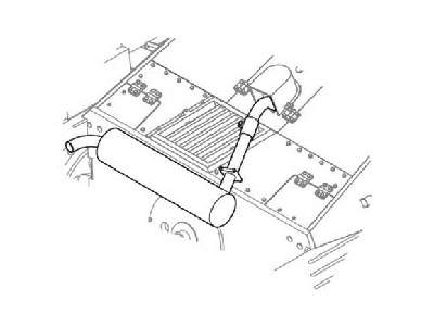 Hetzer  Exhaust (Early/Mid type) 1/35  for Eduard/Dragon/Tamiya/ - zdjęcie 1