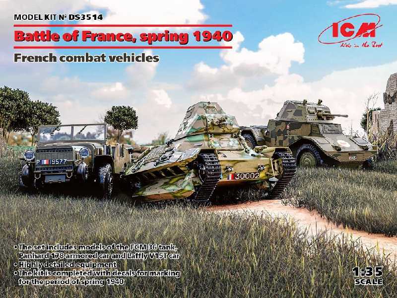 Battle Of France, Spring 1940 (Panhard 178 Amd-35, Fcm 36, Laffl - zdjęcie 1 Battle Of France, Spring 1940 (Panhard 178 Amd-35, Fcm 36, Laffl - zdjęcie 1