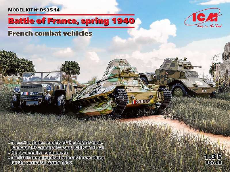 Battle Of France, Spring 1940 (Panhard 178 Amd-35, Fcm 36, Laffl - zdjęcie 1