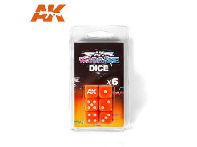 Set 6 Dice (Orange) - zdjęcie 1