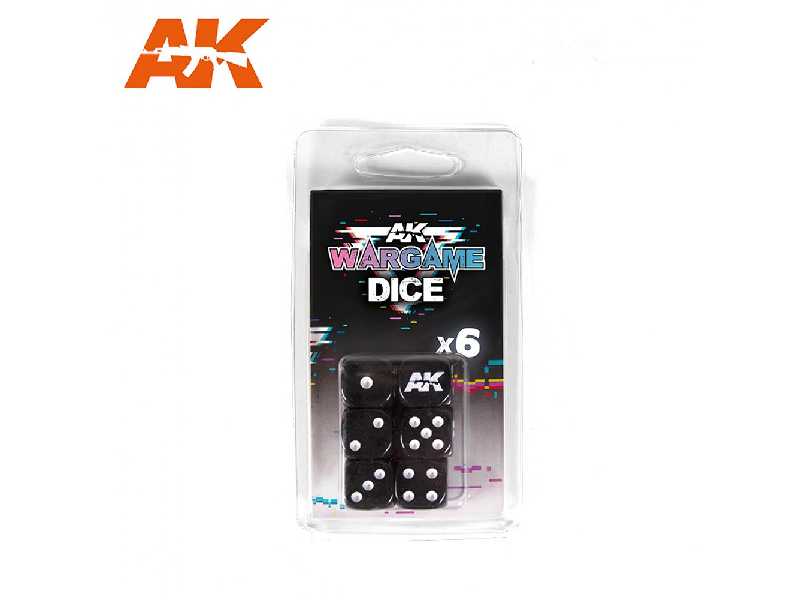 Set 6 Dice (Black) - zdjęcie 1 Set 6 Dice (Black) - zdjęcie 1