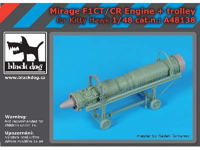 Mirage F1ct/Cr Engine + Trolley For Kitty Hawk - zdjęcie 1
