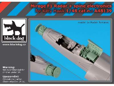 Mirage F1 Radar + Spine Electronic For Kitty Hawk - zdjęcie 1