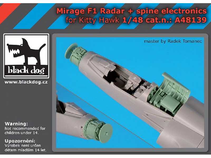 Mirage F1 Radar + Spine Electronic For Kitty Hawk - zdjęcie 1