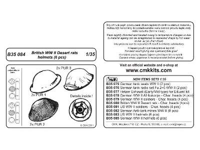 British WW II Desert Rats Helmets (6 pcs) - zdjęcie 2