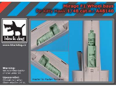 Mirage F1 Wheel Bays For Kitty Hawk - zdjęcie 1