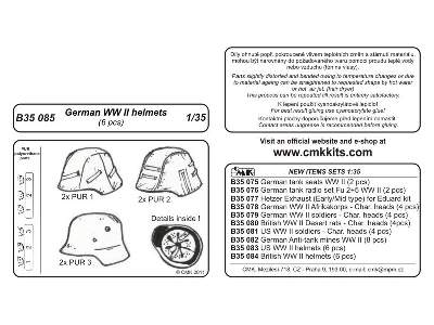 German WW II Helmets (6 pcs) - zdjęcie 2
