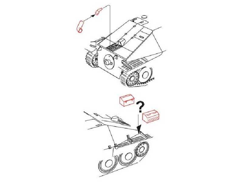 Jagdpanzer 38 Hetzer  Exhaust and eqipment for Tamiya kit - zdjęcie 1