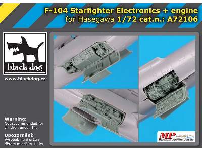 F-104 Starfighter Electronics + Engine For Hasegawa - zdjęcie 1