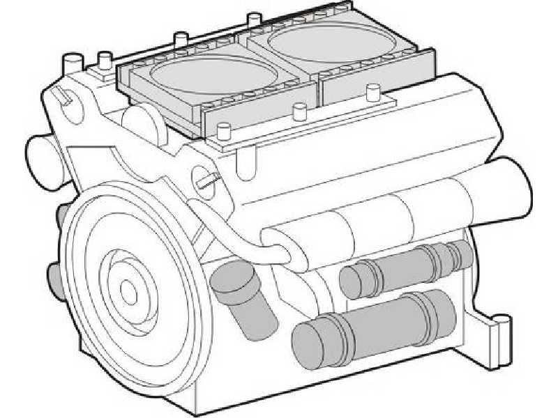 German Engine Maybach for Panther Ausf.A/D - zdjęcie 1