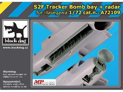 S2f Tracker Bomb Bay + Radar For Hasegawa - zdjęcie 1