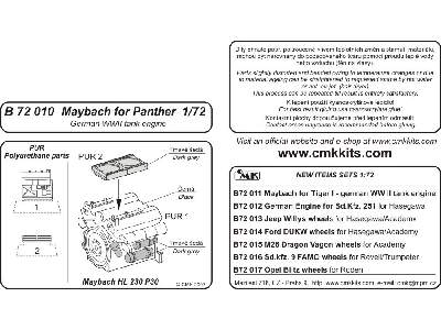 German Engine Maybach for Panther Ausf.A/D - zdjęcie 2