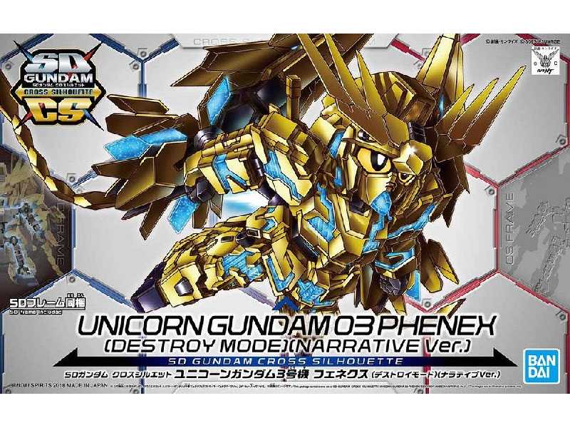 Cross Silhouette Unicorn Gundam Phenex (Gundam 82815p) - zdjęcie 1 Cross Silhouette Unicorn Gundam Phenex (Gundam 82815p) - zdjęcie 1