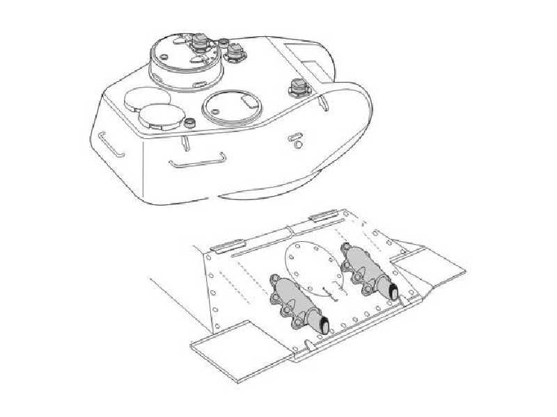 T-34/85 Exhausts and periscopes 1/72 for Revell kit - zdjęcie 1 T-34/85 Exhausts and periscopes 1/72 for Revell kit - zdjęcie 1