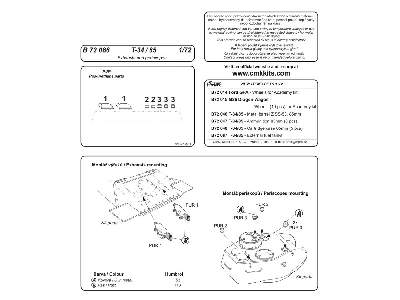 T-34/85  Exhausts and periscopes 1/72 for Revell kit - zdjęcie 2