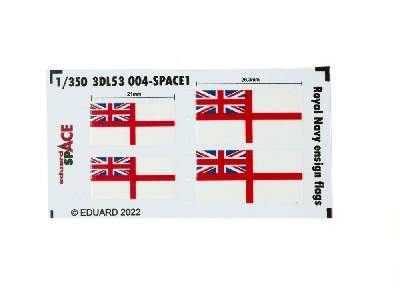 Royal Navy ensign flags SPACE 1/350 - zdjęcie 1