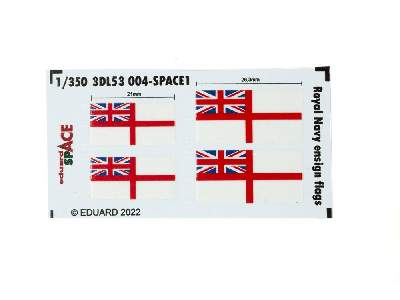 Royal Navy ensign flags SPACE 1/350 - zdjęcie 3