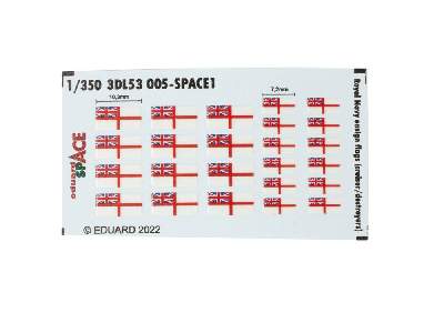 Royal Navy ensign flags (cruiser/ destroyers) SPACE 1/350 - zdjęcie 1