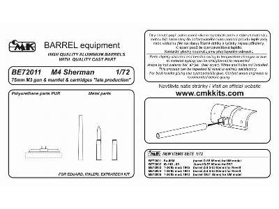 M4 Sherman late 75mm M3 gun+mantlet+cart - zdjęcie 2