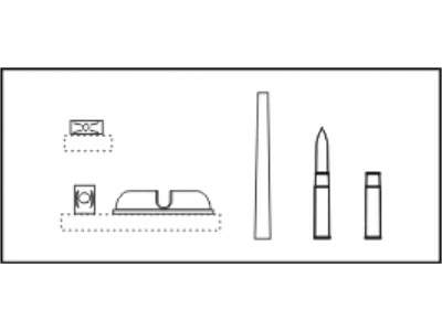 M4 Sherman 75mm M3 gun+mantlet+cartridge - zdjęcie 1