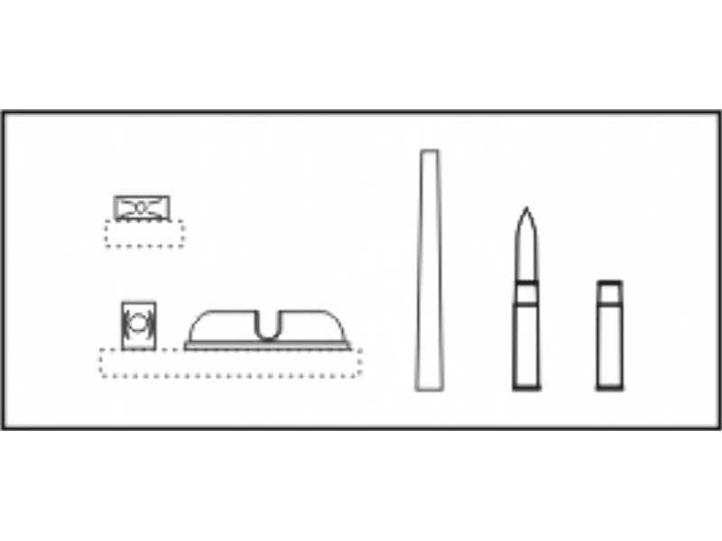 M4 Sherman 75mm M3 gun+mantlet+cartridge - zdjęcie 1