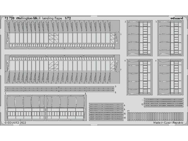 Wellington Mk. II landing flaps 1/72 - AIRFIX - zdjęcie 1