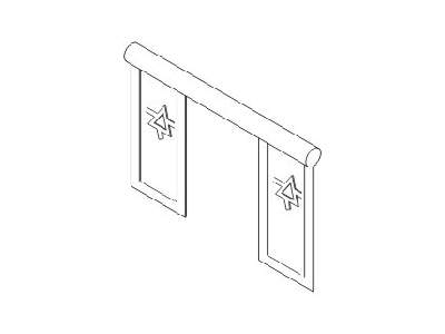 P-51D/K  Rudder pedals 1/32 for Dragon kit - zdjęcie 1