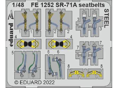 SR-71A seatbelts STEEL 1/48 - REVELL - zdjęcie 1