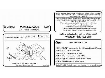 P-39 - exhausts (6 fishtail type) - zdjęcie 2