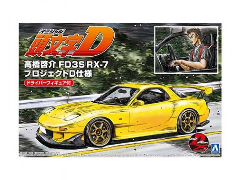 Takahashi Keisuke Fd3s Rx-7 (Project D Ver.) With Figure - zdjęcie 1