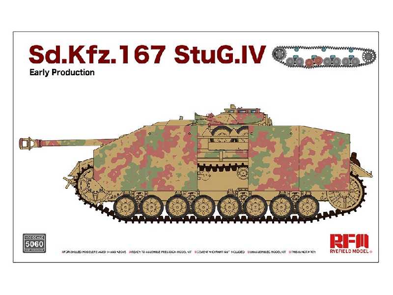 Sd.Kfz.167 StuG.IV wczesna produkcja, bez wnątrza - zdjęcie 1
