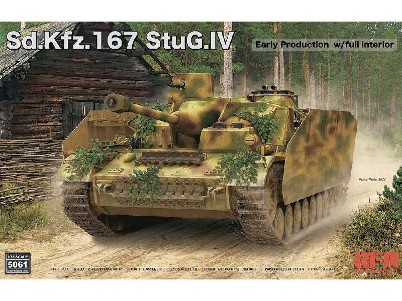 Sd.Kfz.167 StuG.IV wczesna produkcja - z wnętrzem - zdjęcie 1
