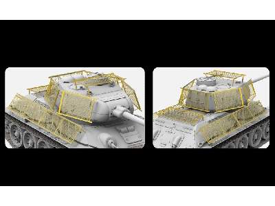 Blaszki do modeli T-34/85 Bedspring Armor Berlin Offensive- 5083 - zdjęcie 3