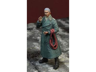 Luftwaffe Mechanic In Kradmantel - zdjęcie 1