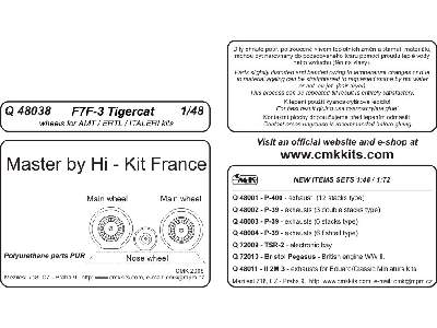 F7F-3 Tigercat Wheels for ERTL/Ita - zdjęcie 2