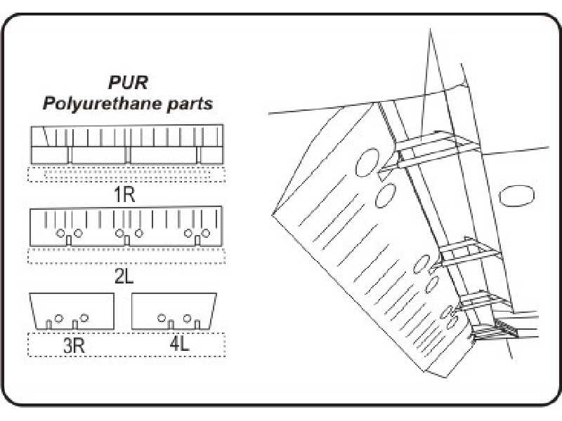 Hellcat - Landing Flaps for Hasegawa kit (master by Hi-Kit) - zdjęcie 1