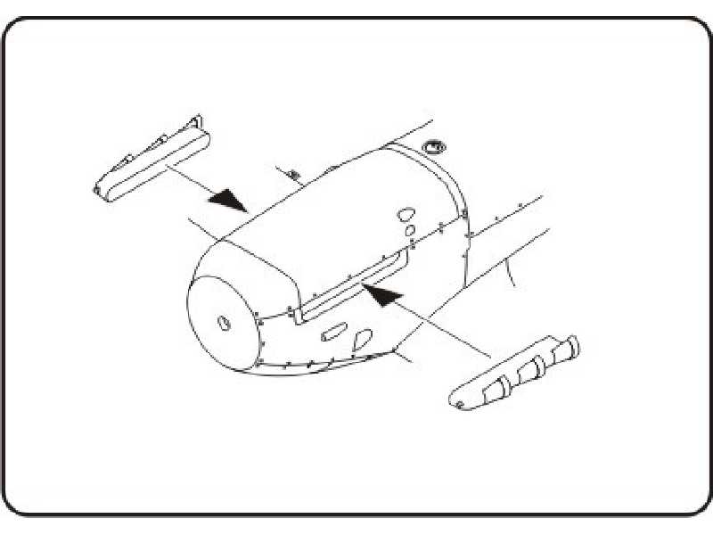 Spitfire Mk.V fishtail exhaust stubs - for Hasegawa/Tamiya /Spec - zdjęcie 1