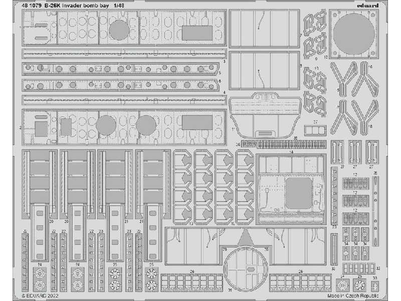 B-26K Invader bomb bay 1/48 - ICM - zdjęcie 1